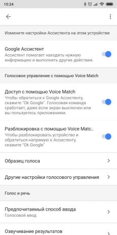 Indstil telefonen til Android-styresystemet: drej Ok Google hold i Google Assistant