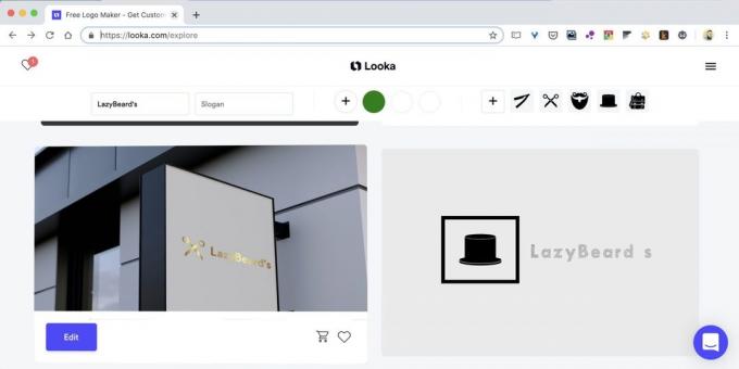 Hvordan at skabe et logo online på hjemmesiden Looka