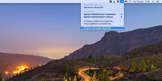 System MacOS indstillinger: Bluetooth-indstillinger