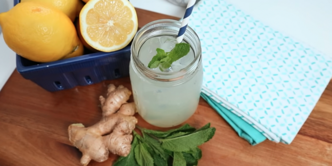 Ginger mynte limonade