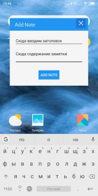 Noter i Meddelelse - hurtige noter i anmeldelsen bar Android