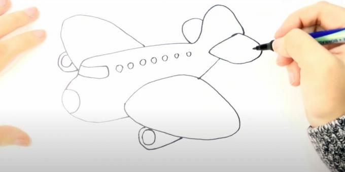 Hvordan man tegner et fly: tegner et fly med en markør