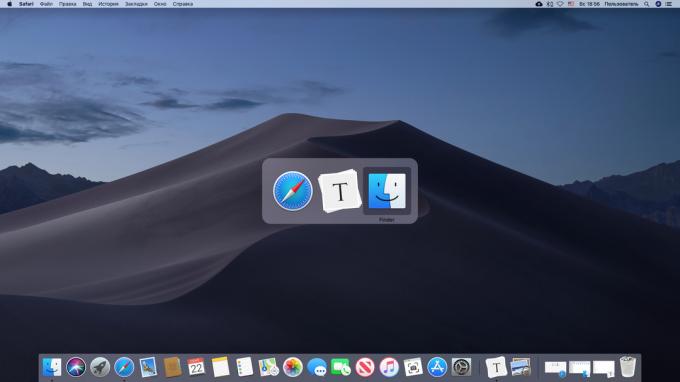 Hurtigt skift mellem applikationer i MacOS