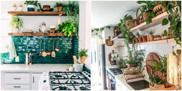 Det indre af køkkenet: Grønnere værelse