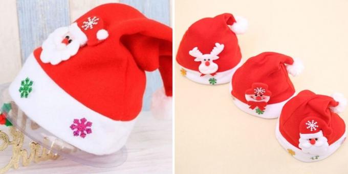 Produkter med AliExpress at skabe et nytår humør: Cap af Santa Claus