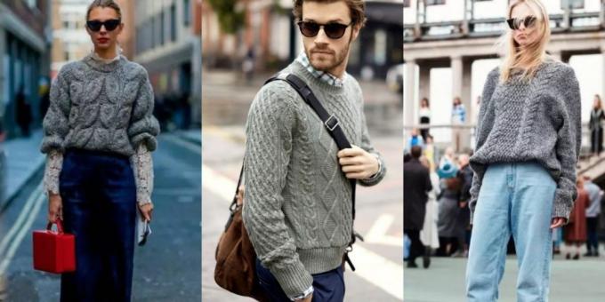 Moderigtigt trøjer 2018-2019: Classic grå sweater
