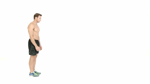 Grundlæggende øvelser kropsvægt: længdespring