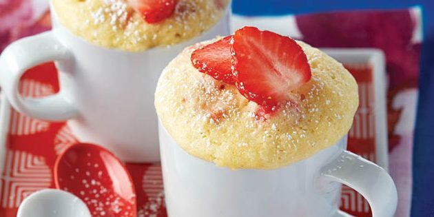Lemon jordbær cupcake