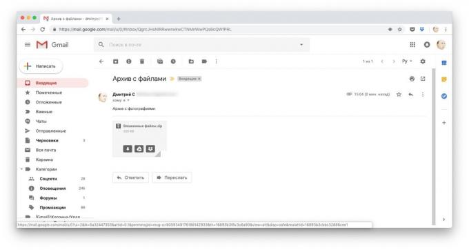 Måder at downloade filer til Dropbox: Husk Gmail vedhæftede filer