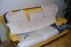 Slæbningen møbler: hvordan man kan give et andet liv til en stol eller sofa og dejligt save