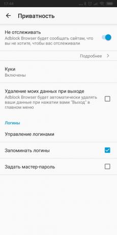 Privat browser til Android: Adblock browser
