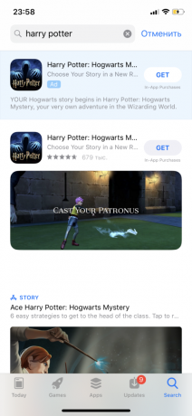 Søg Harry Potter: Wizards Unite i App Store