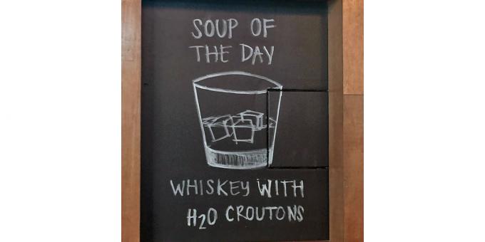 Barer og restauranter: suppe af dagen med whisky