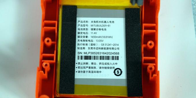 Xiaomi Mitu Builder DIY: batteri