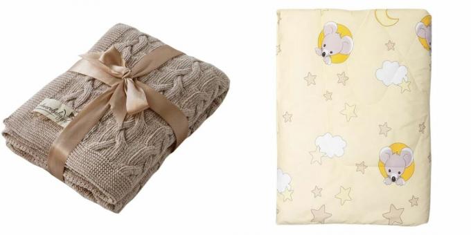 Hvad skal man give til et barns fødsel: et tæppe