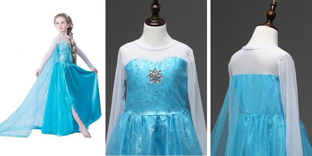 Børns kjoler til prom: Kjole ligesom Elsa