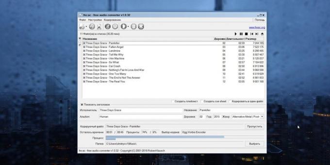 Audio Converter til Windows, MacOS og Linux: fre: ac