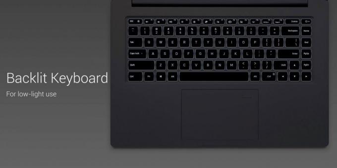 Xiaomi Mi Notebook Pro: Keyboard