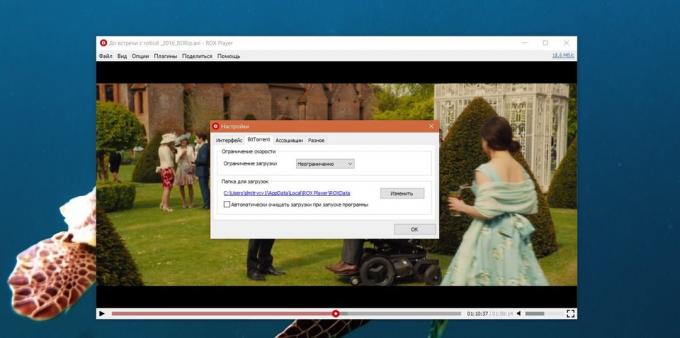 Se en film via torrent: Rengøring downloader ROX Player
