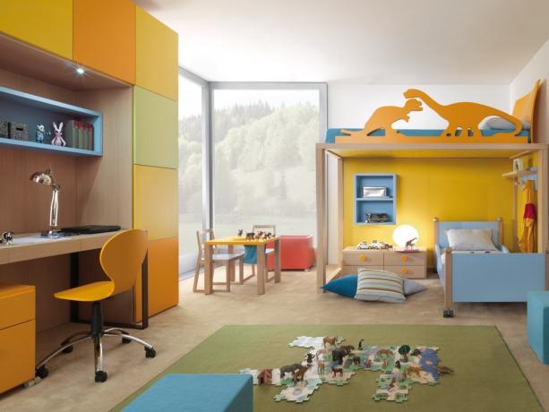 Barns værelse: zoneinddeling