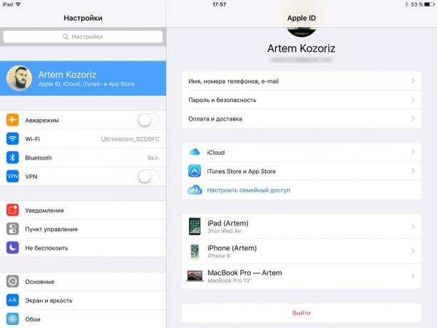 iPad Udsalg: Kom ud af din konto, iCloud