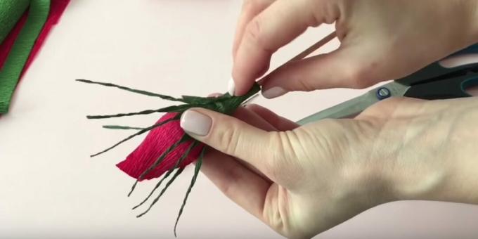 DIY slikbuket: fastgør sepal
