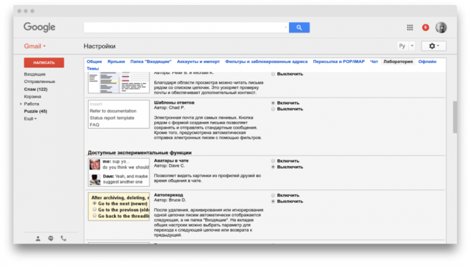 Gmail: standardsvar