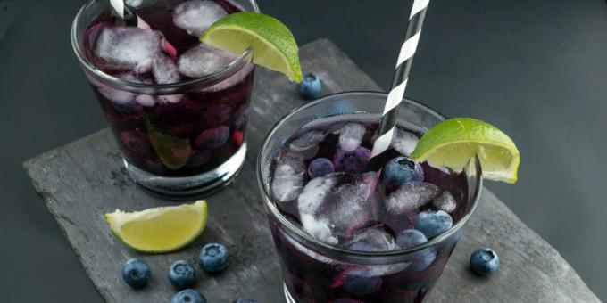 Blueberry mojito med vodka