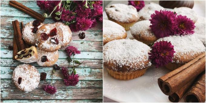 Tørrede tranebærmuffins: en simpel opskrift