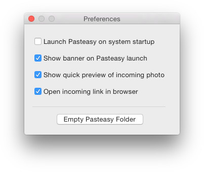 Pasteasy til OS X