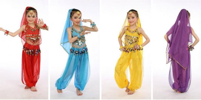 orientalsk danser kostume