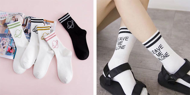Smukke sokker: bomuld sokker lang