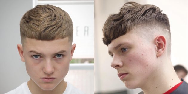 Trendy mænds haircuts for klassikere fans: afgrøde