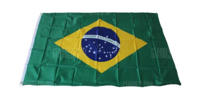 Sport attributter: Brasilien flag