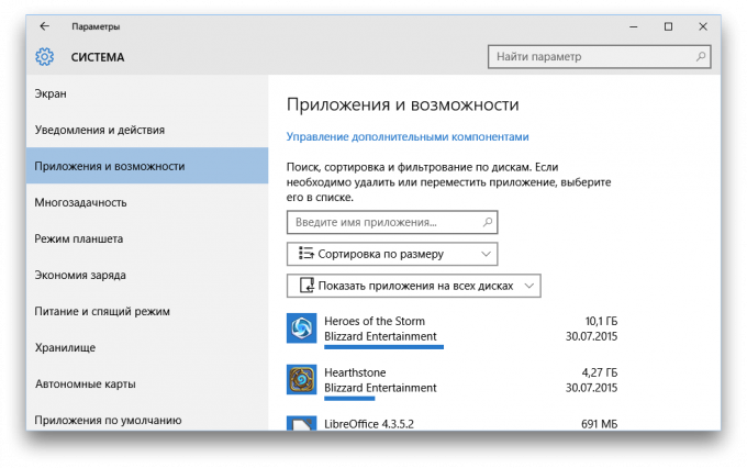 Windows 10 Applikationer og muligheder