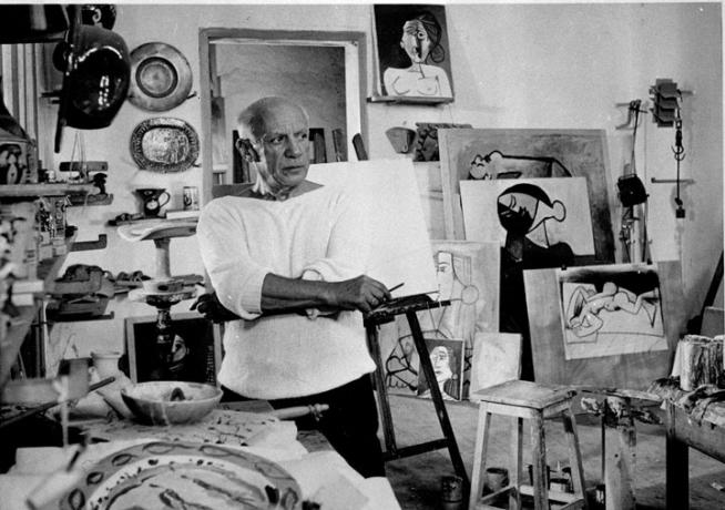 Pablo Picasso, spansk maler og billedhugger