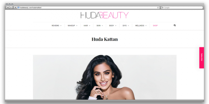 Huda Kattan (hjemmeside)
