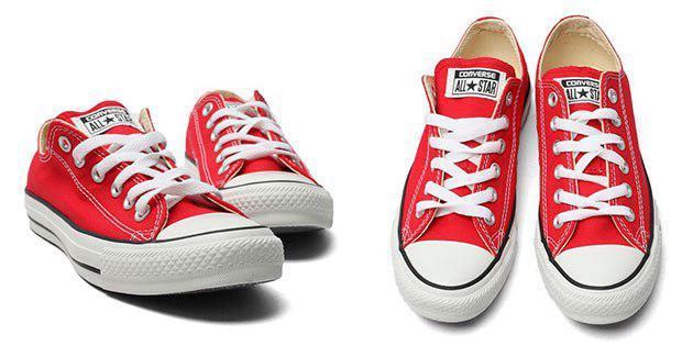 Lav røde sko Converse