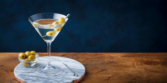 Alkoholiske cocktails: "Dirty Martini"