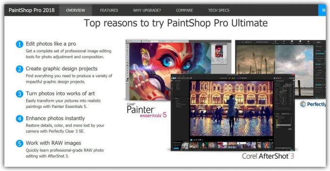 De fleste foto redaktører: PaintShop Pro