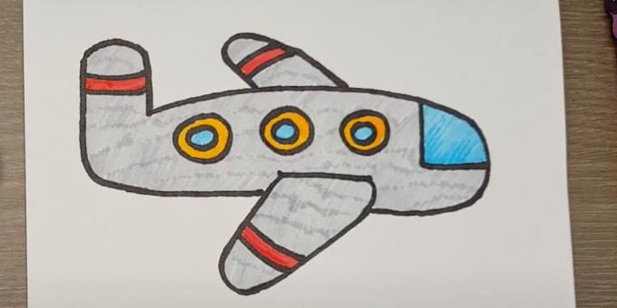 Sådan tegner du et fly: tegner et fly med tuschpenne