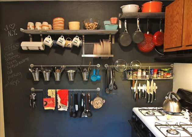 Lille køkken design: suspension systemer