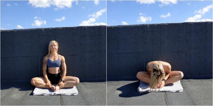 Enkle yogaøvelser: Bundet vinkelposition