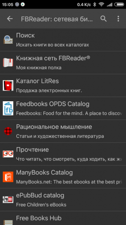 FBReader: netværk bibliotek