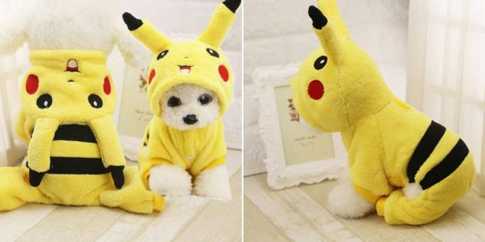 Jul kostumer til hunde og katte: Pikachu