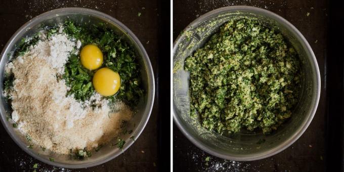 koteletter med broccoli: hakket