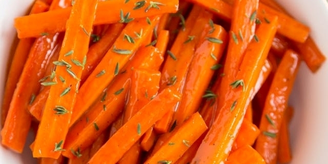 glaserede gulerødder