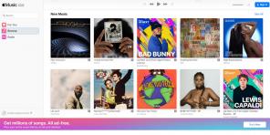 Hos Apple Music optrådte fuld web-version