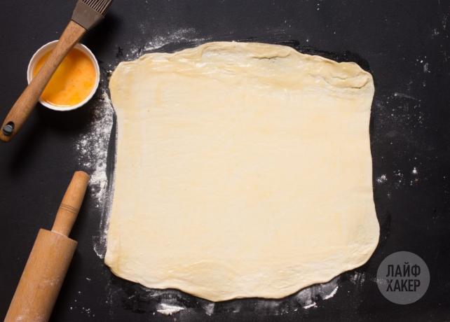 Sådan koger ost pinde: udrulning dejen