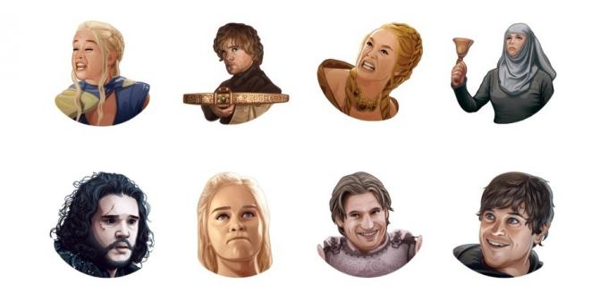 Stickers: Game of Thrones (illustration)